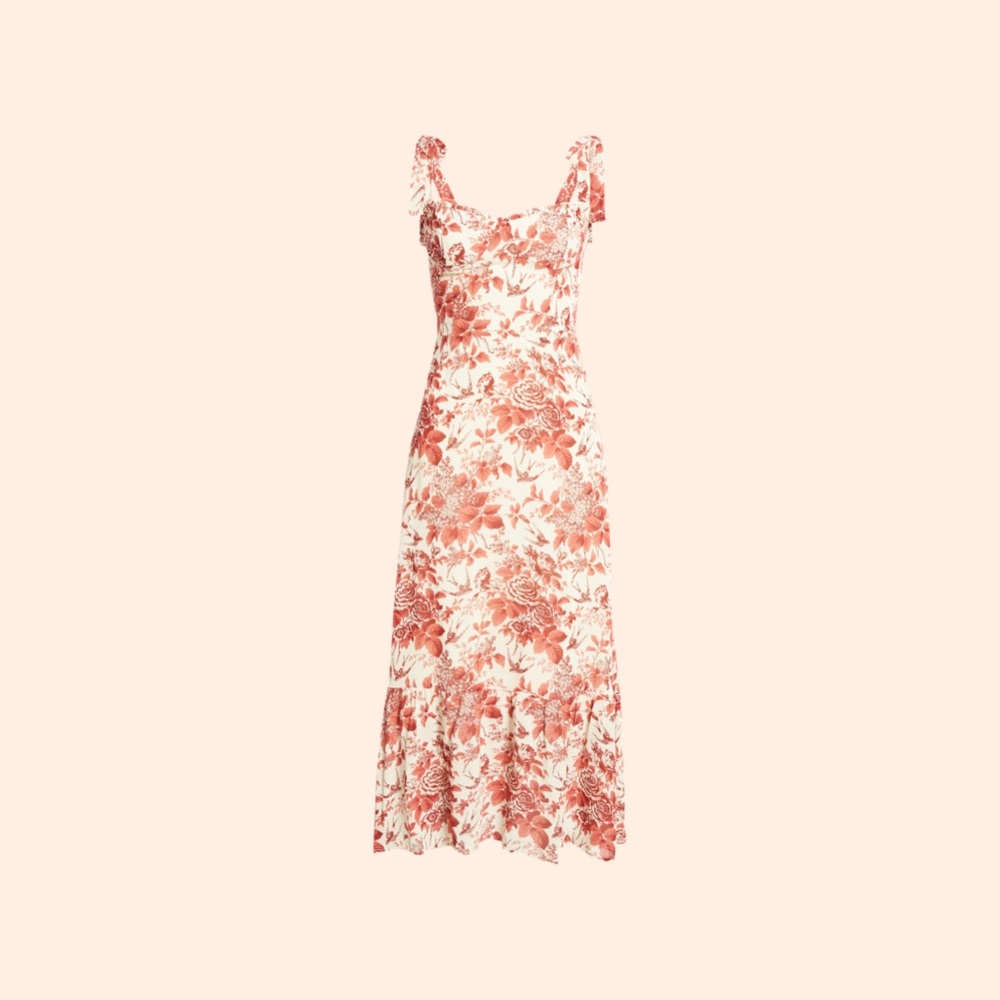 Reformation Nikita Dress (Toile De Jouy)